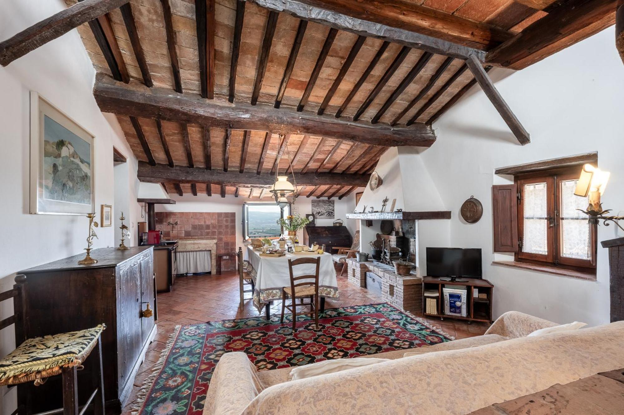 Ferienwohnung Artistica Pienza - Breathtaking Val D'Orcia View Exterior foto
