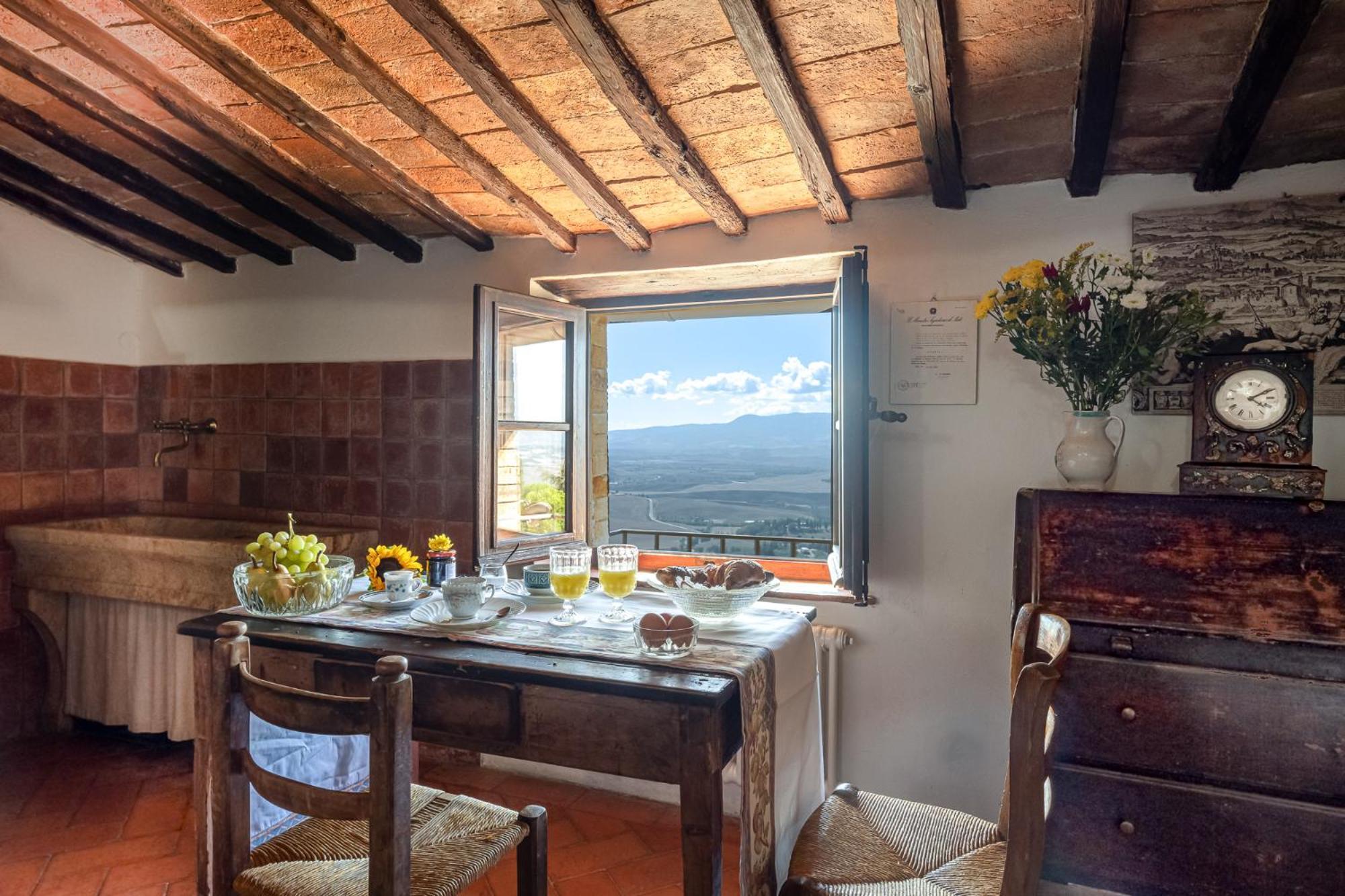 Ferienwohnung Artistica Pienza - Breathtaking Val D'Orcia View Exterior foto
