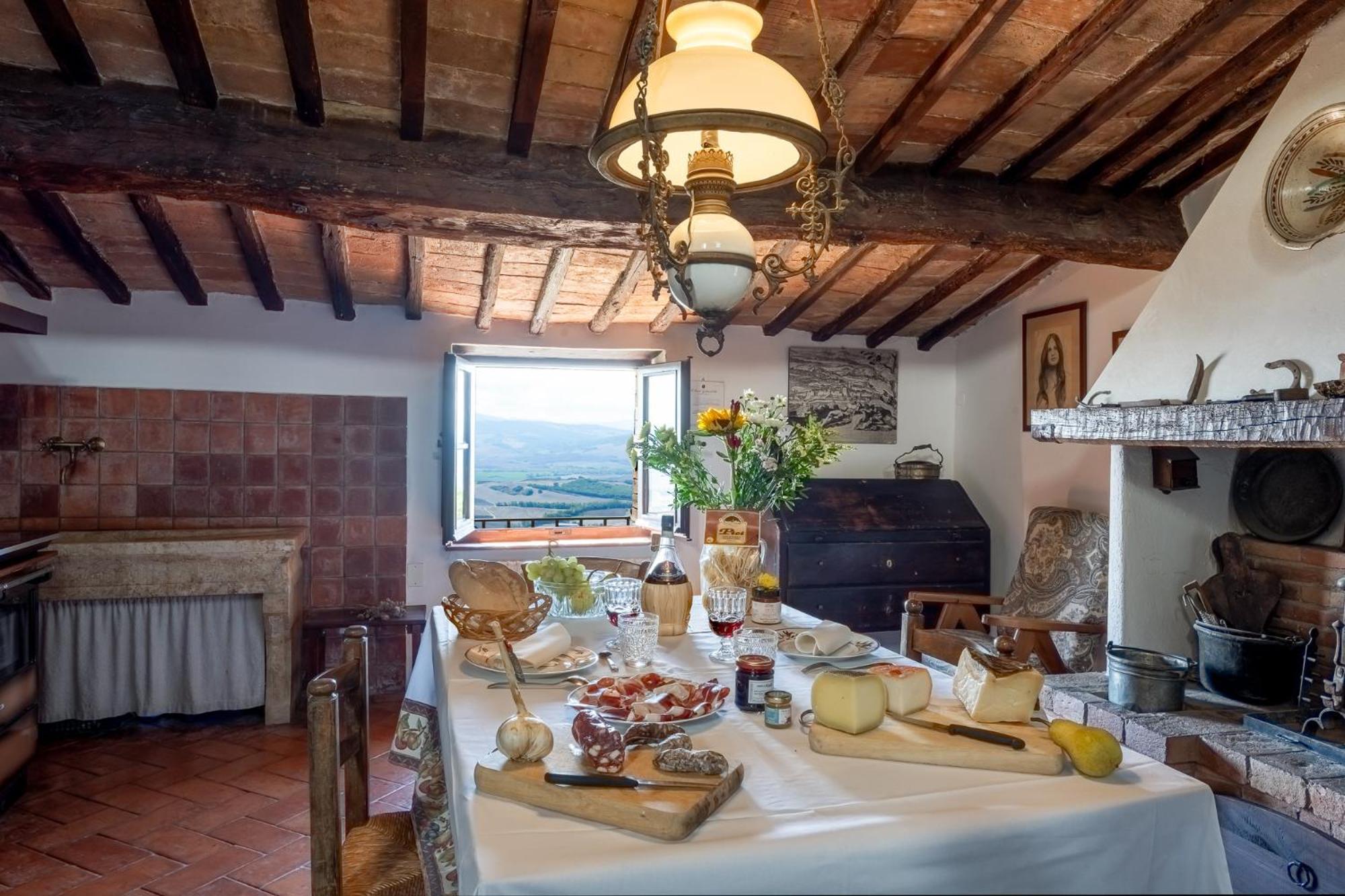 Ferienwohnung Artistica Pienza - Breathtaking Val D'Orcia View Exterior foto